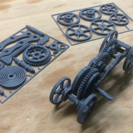 لعبة تجميع عربة التروس